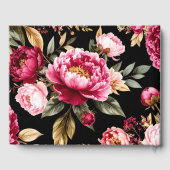 Luxe Burgundy and Blush Peony Floral Wedding Real (Verso)