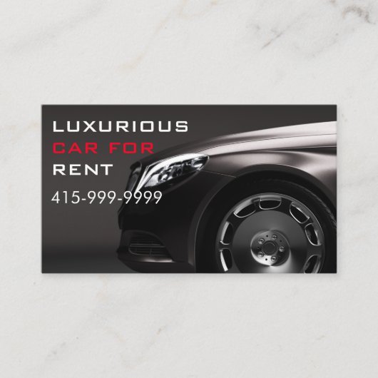 LUXE Car Service of Uber Driver QR-code Visitekaartje (Voorkant)