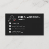 Luxe Car Wash Auto Detailing Service Visitekaartje (Achterkant)