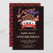 Luxe Casino Nacht Vegas 30e Verjaardagsfeest Kaart (Voorkant / Achterkant)