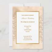 LUXE CHAMPAGNE GLITTER BIRTHDAY KAART (Voorkant)