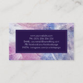 Luxe charoite camera Shutter fotograaf Busine Visitekaartje (Achterkant)