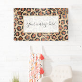 Luxe Chic Gold Black Leopard Animal Print Spandoek (Insitu)