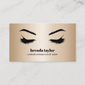 Luxe Chic Gold Eyelash Brow bar professional Visitekaartje (Voorkant)