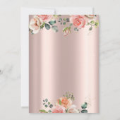 Luxe Chic Rozen Diamonds Confetti Retirement Kaart (Achterkant)