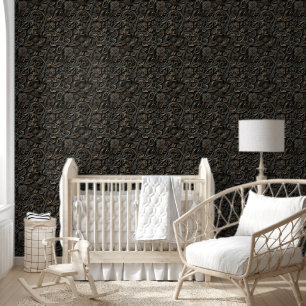Luxe & Chic Western Carving Bloemenpatroon Behang