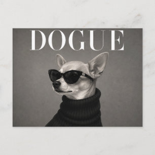 Luxe Chihuahua-hondportret Briefkaart