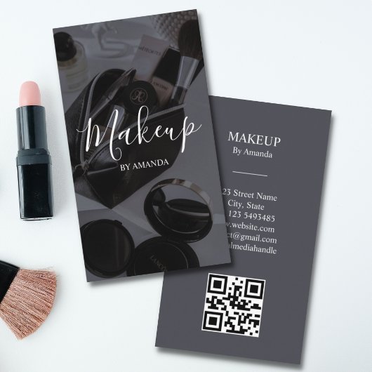 Luxe chique make-up kunstenaar Beauty Salon QR Cod Visitekaartje