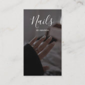 Luxe chique nagels Salon Manicure QR Code Beauty Visitekaartje (Voorkant)