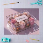 Luxe chocoladegiftbox met aangepaste naam tissuepapier (Craft)