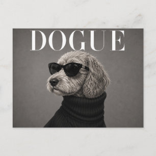 Luxe Cockapoo-hondenportret Briefkaart