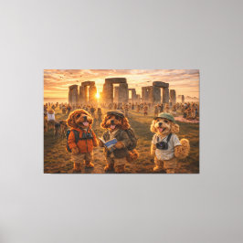 Luxe Cockapoo Wandkunst - Stonehenge Kunst Canvas Afdruk