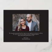 Luxe Collage FOLIE Wedding Save the Date Kaart (Achterkant)
