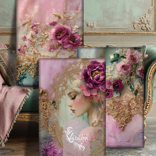 Luxe Collage Heavyweight Decoupage Set Inpakpapier Vel