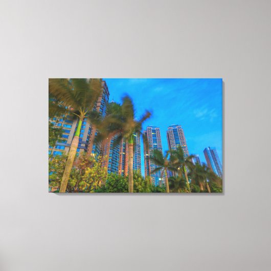 Luxe Condominiums in China Canvas Afdruk (Voorkant)