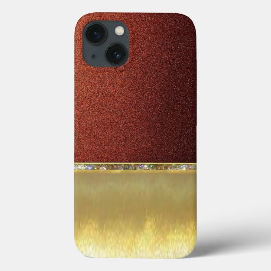 Luxe Cool Gold Sparkle Design Hoesje (Achterkant)