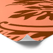 Luxe  Damask naadloze textuur Poster (Hoek)