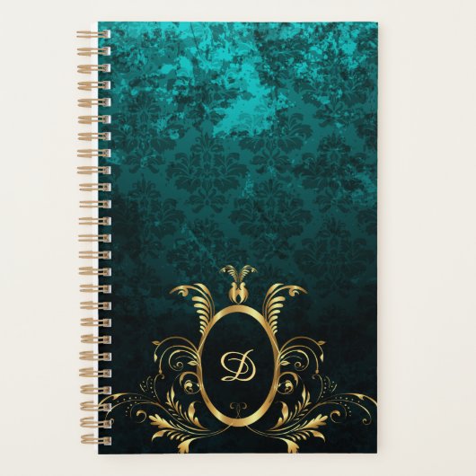 Luxe Damask or Frame monogramme (Devant)
