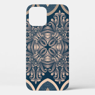 Luxe damast naadloos patroon iPhone 12 hoesje