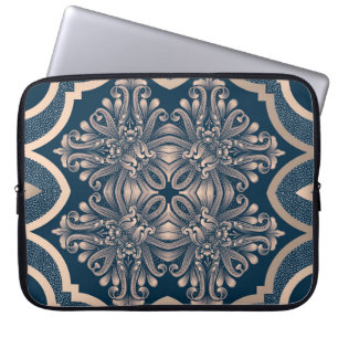 Luxe damast naadloos patroon laptop sleeve