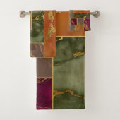 Luxe d'automne | Joyau d'or géométrique Marbre de  (En situation)