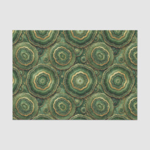 Luxe Decoupage Bosgroen + Gouden Agate Geode Tissuepapier