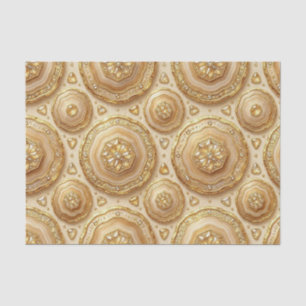 Luxe Decoupage Kameel + Gouden Agate Geode Tissuepapier