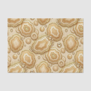 Luxe Decoupage Kameel + Gouden Agate Geode Tissuepapier