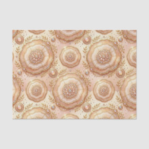 Luxe Decoupage   Roze Goud + Goud Agate Geode Tissuepapier