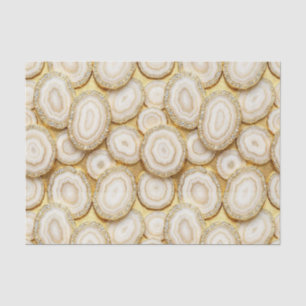 Luxe Decoupage Witte + Gouden Agate Geode Tissuepapier