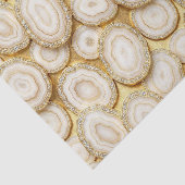 Luxe Decoupage | Witte + Gouden Agate Geode Tissuepapier (Detail)
