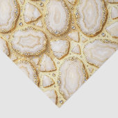 Luxe Decoupage | Witte + Gouden Agate Geode Tissuepapier (Detail)