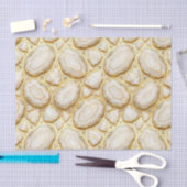 Luxe Decoupage | Witte + Gouden Agate Geode Tissuepapier (Craft)