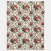 Luxe Deken Classic Roos Patterns (Voorkant)