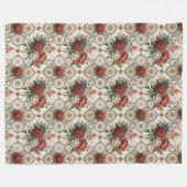 Luxe Deken Classic Roos Patterns (Voorkant (Horizontaal))