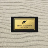 Luxe Desert Carte de visite - Gold Camel Design