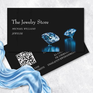 Luxe diamanten juwelier winkel visitekaartje