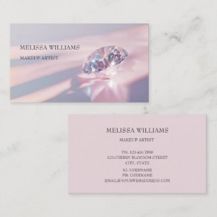Luxe Diamanten Roze Glam Visitekaartje
