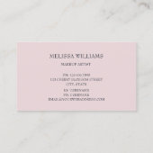 Luxe Diamanten Roze Glam Visitekaartje (Achterkant)