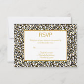 LUXE DIER LUIPAARD PATROON RSVP KAARTJE (Voorkant)