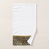 LUXE DIERAFDRUKWIT WITTE BATHROOM TOWEL SET BAD HANDDOEK (Handdoek)