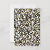 LUXE DIERENPRINT GOUD GLITTER SAVE THE DATE RSVP KAARTJE (Achterkant)