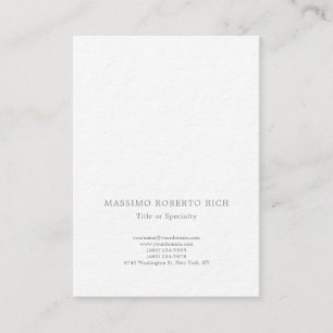Luxe dikke moderne effen minimalistische visitekaartje