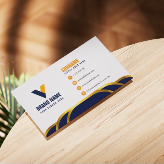 Luxe donkere kleur visitekaartje