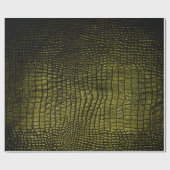 Luxe, donkere krokodiltextuur cadeaupapier (Vlak)