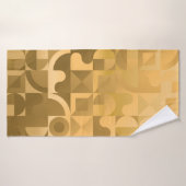 Luxe doré géométrique sans couture motif (Serviette de bain)