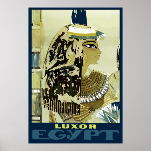 -Luxe Egypte roeit reizen Poster (Voorkant)