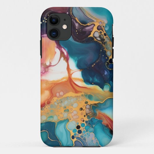 Luxe Elegant Abstract Marmer Mooi Case-Mate iPhone Case (Achterkant)