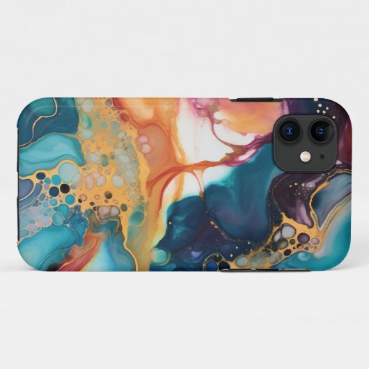 Luxe Elegant Abstract Marmer Mooi Case-Mate iPhone Case (Achterkant (horizontaal))