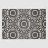 Luxe elegant Chic Faux Gold en Black Arabesque Tissuepapier (Voorkant)